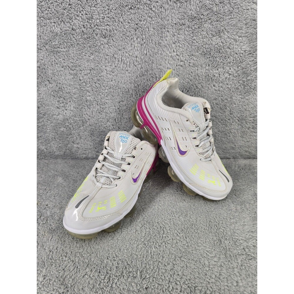 Nike Air Vapormax 360 Women's Size 8 Running Shoes White Pink Athletic Sneakers